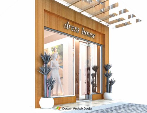 Desain Fasad Butik Dresshouse Minimalis – Desain Arsitek Jogja