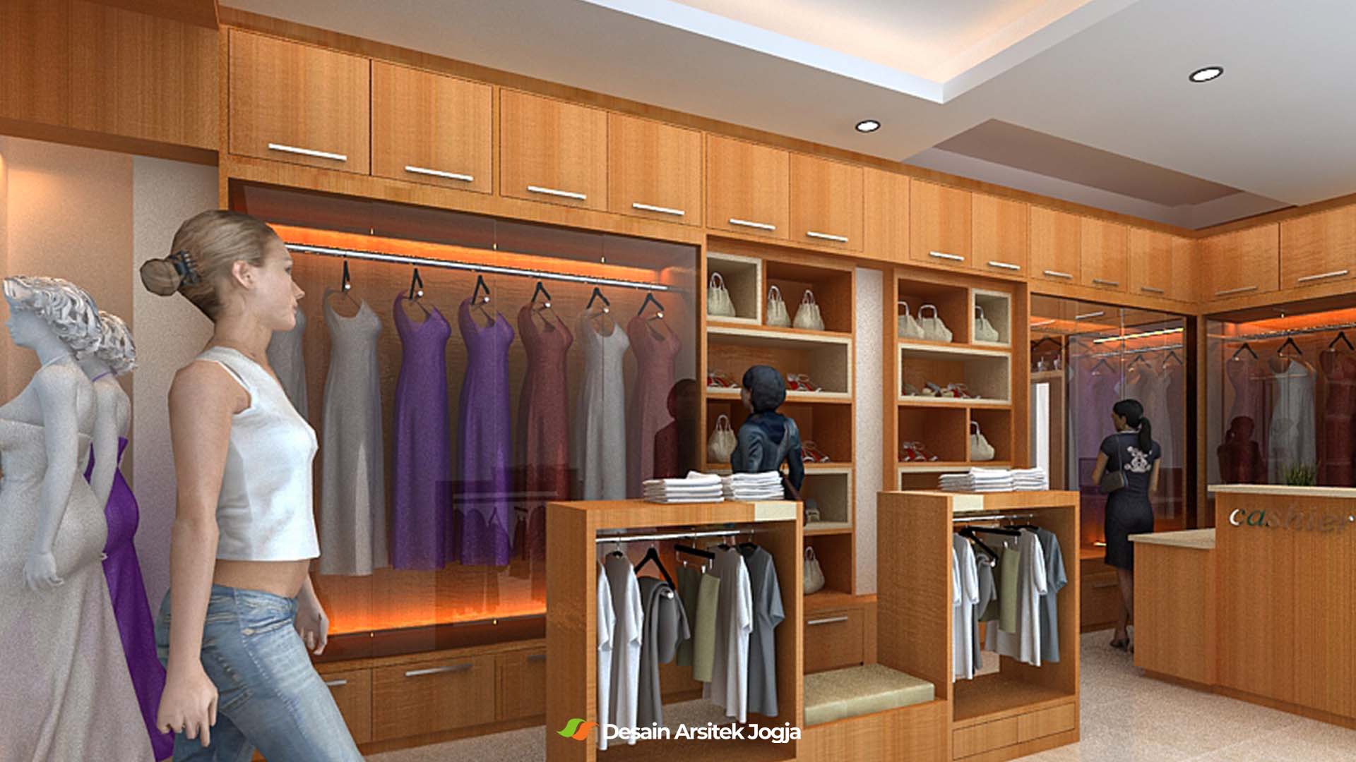 Desain Interior Butik Dresshouse - Desain Arsitek Jogja