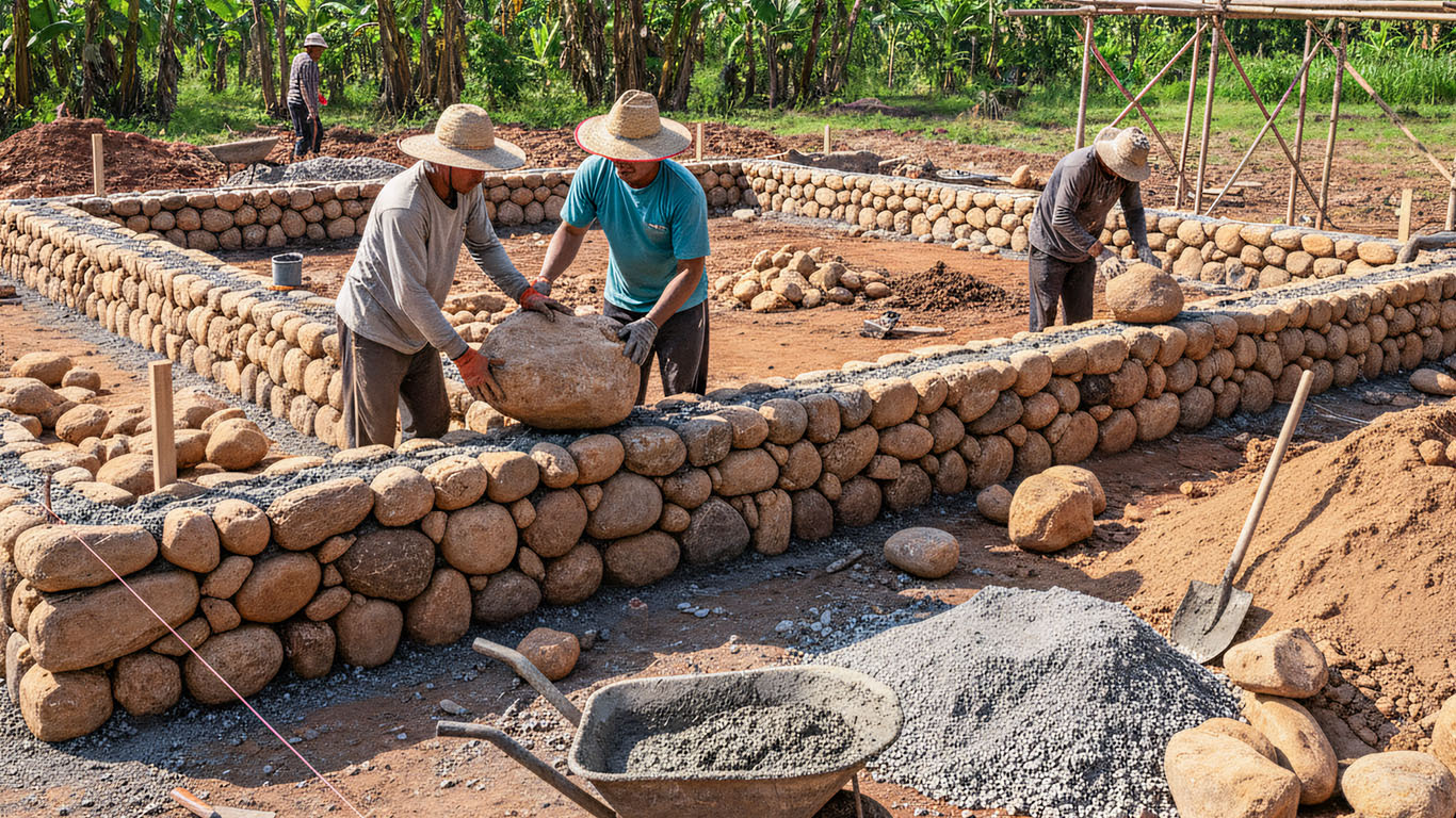 Material Batu Kali: Kuat, Kokoh, dan Favorit untuk Pondasi