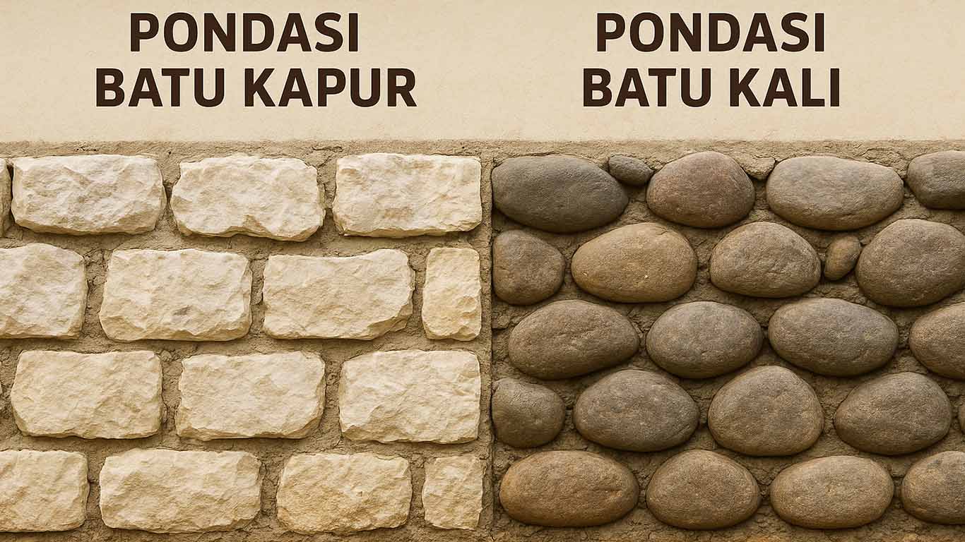 Desain Arsitek - Perbandingan Pondasi Batu Kali dan Batu Kapur