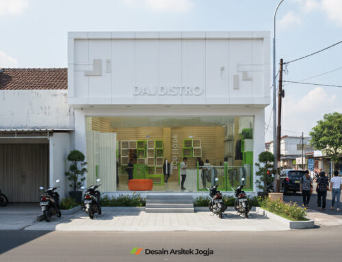 The White Box, DAJ Distro, Bangunan Komersial Minimalis Modern