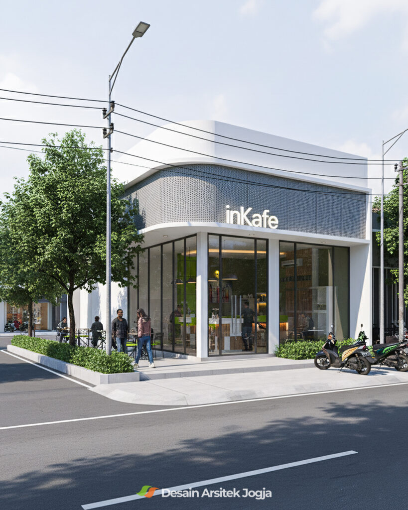 Desain Cafe Minimalis InKafe karya Desain Arsitek Jogja