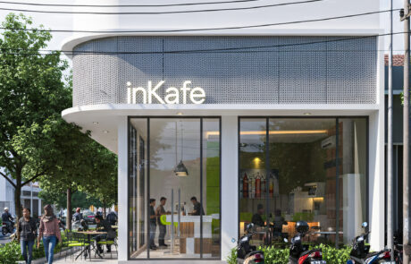 Desain Cafe Minimalis InKafe karya Desain Arsitek Jogja