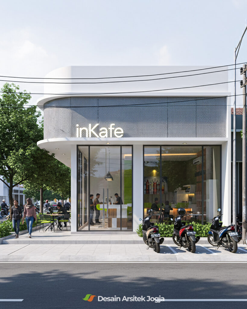 Desain Cafe Minimalis InKafe karya Desain Arsitek Jogja