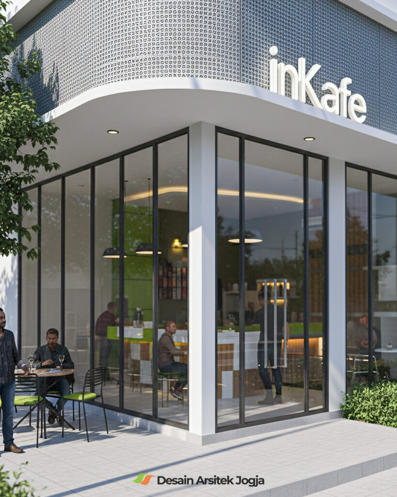 Desain Cafe Minimalis InKafe karya Desain Arsitek Jogja