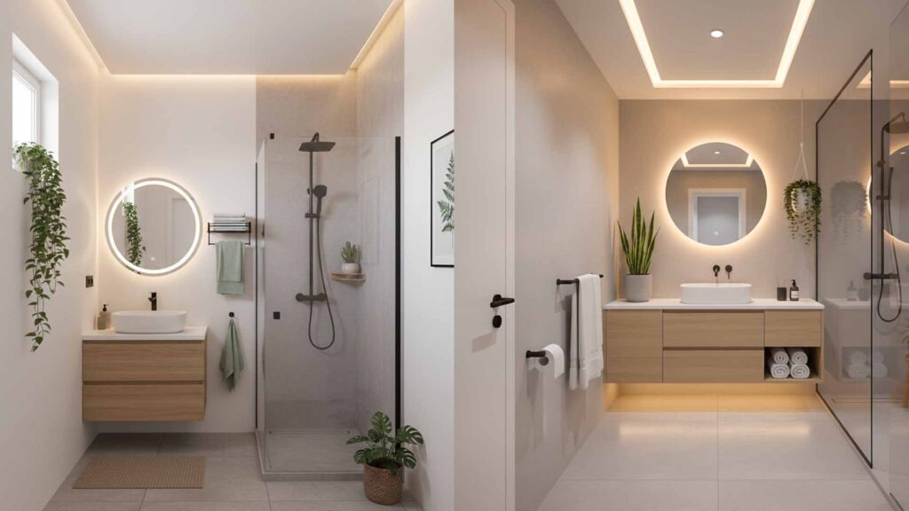 Desain Arsitek Jogja - Material Pendukung Kamar Mandi Aksesories Rak dan Tanaman