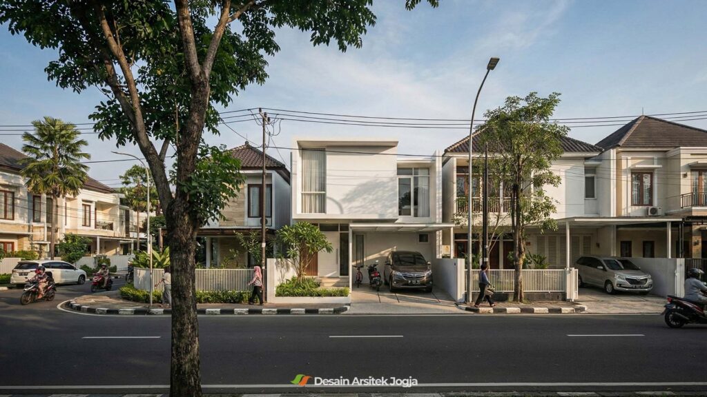 Desain Rumah Modern 2 Lantai Minimalis Modern Desain Arsitek Jogja - Studio DAJ