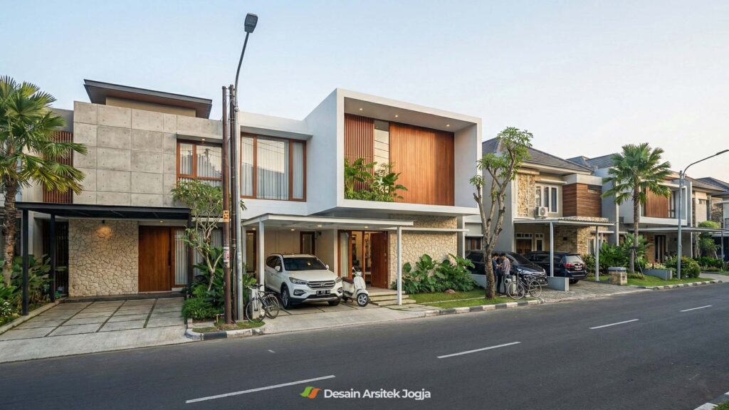 Desain Rumah 2 Lantai Minimalis Kontemporer Desain Arsitek Jogja - Studio DAJ