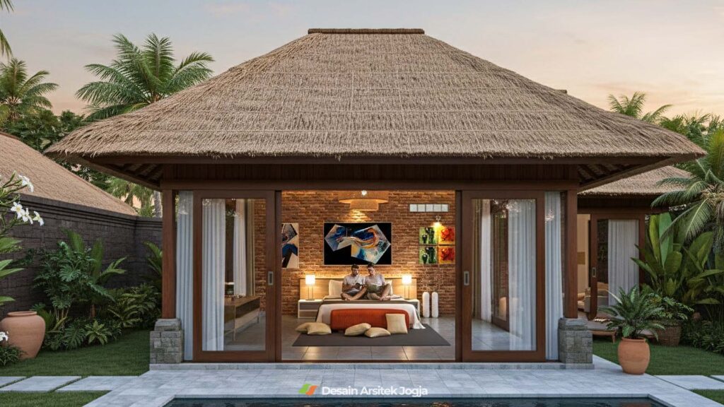 Desain Villa Tropis Bali Desain Arsitek Jogja - Studio DAJ view 2