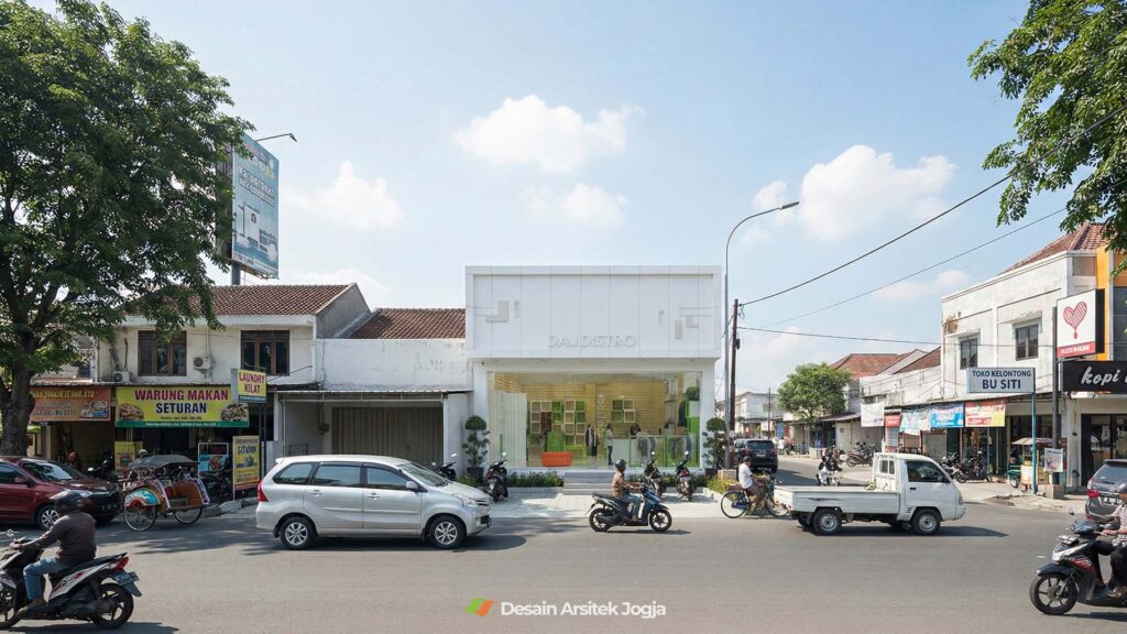 Distro DAJ Toko Baju Minimalis Modern Desain Arsitek Jogja - Studio DAJ 01