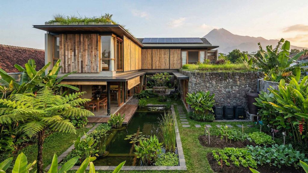 Arsitektur Tropis dan Taman Desain Arsitek Jogja - Studio DAJ Rumah Kebun