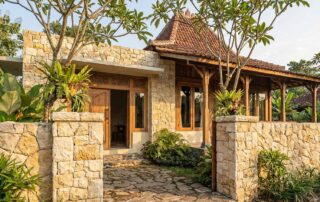 Desain Arsitek Jogja - Penerapan Batu Kapur Gunungkidul Pada Fasad Rumah Jogja Tradisional