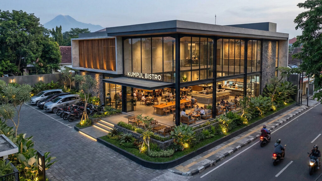 Desain Bistro Kontemporer Desain Arsitek Jogja view 2