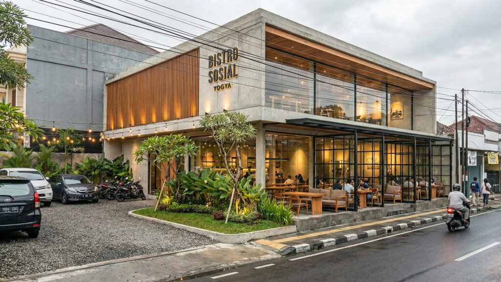 Desain Bistro Kontemporer Desain Arsitek Jogja view 3