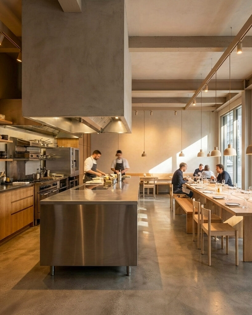 Interior Resto Open Kitchen- Desain Arsitek Jogja view 3