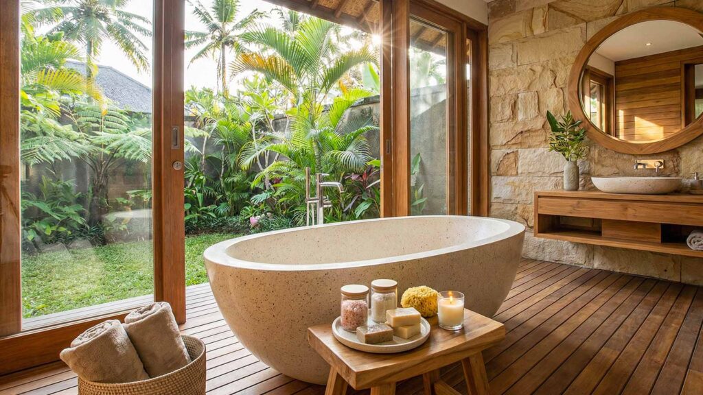 Jenis Bathup Kamar Mandi Desain Arsitek Jogja - Studio DAJ Free Standing