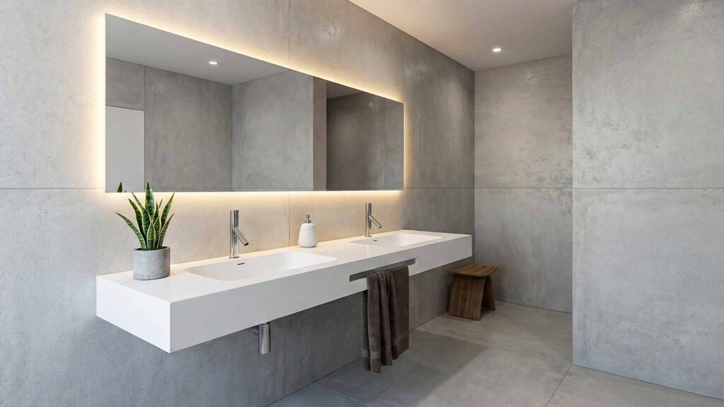 Jenis Wastafel Kamar Mandi Desain Arsitek Jogja - Studio DAJ Wastafel Double Sink