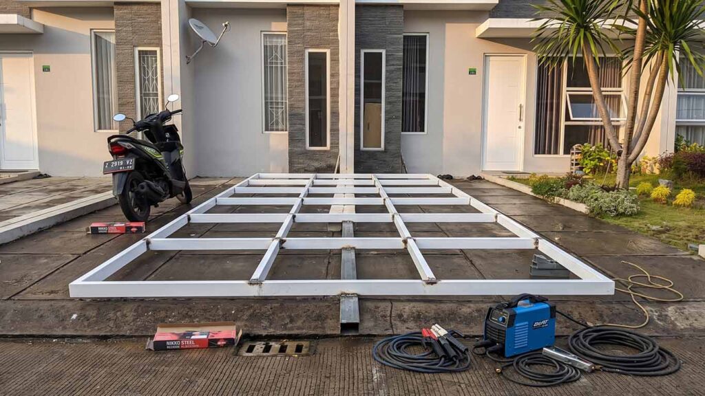 Jasa Arsitek Jogja DAJ Studio - 5 Keuntungan Memakai Besi Hollow untuk Rangka Atap Carport 02